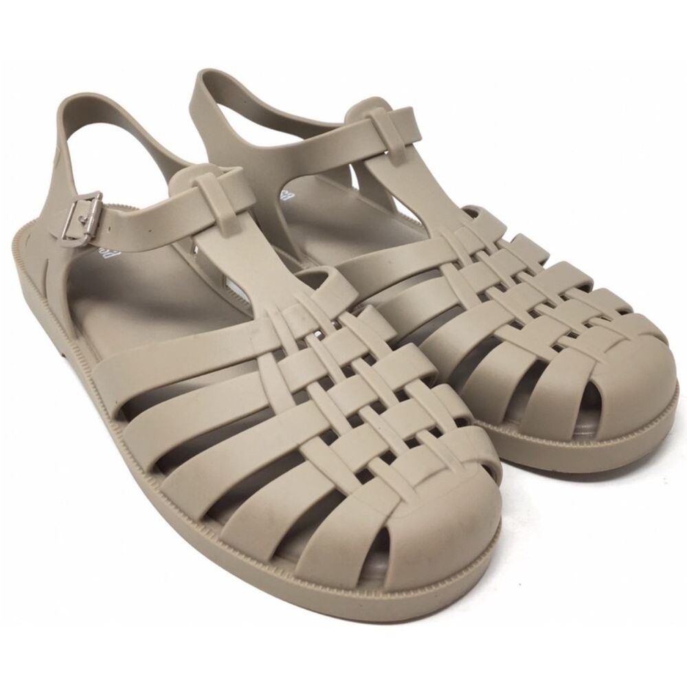 ⛱️🔥Melissa - Tan/Taupe Possession Scented Jelly Fisherman Sandals - 10